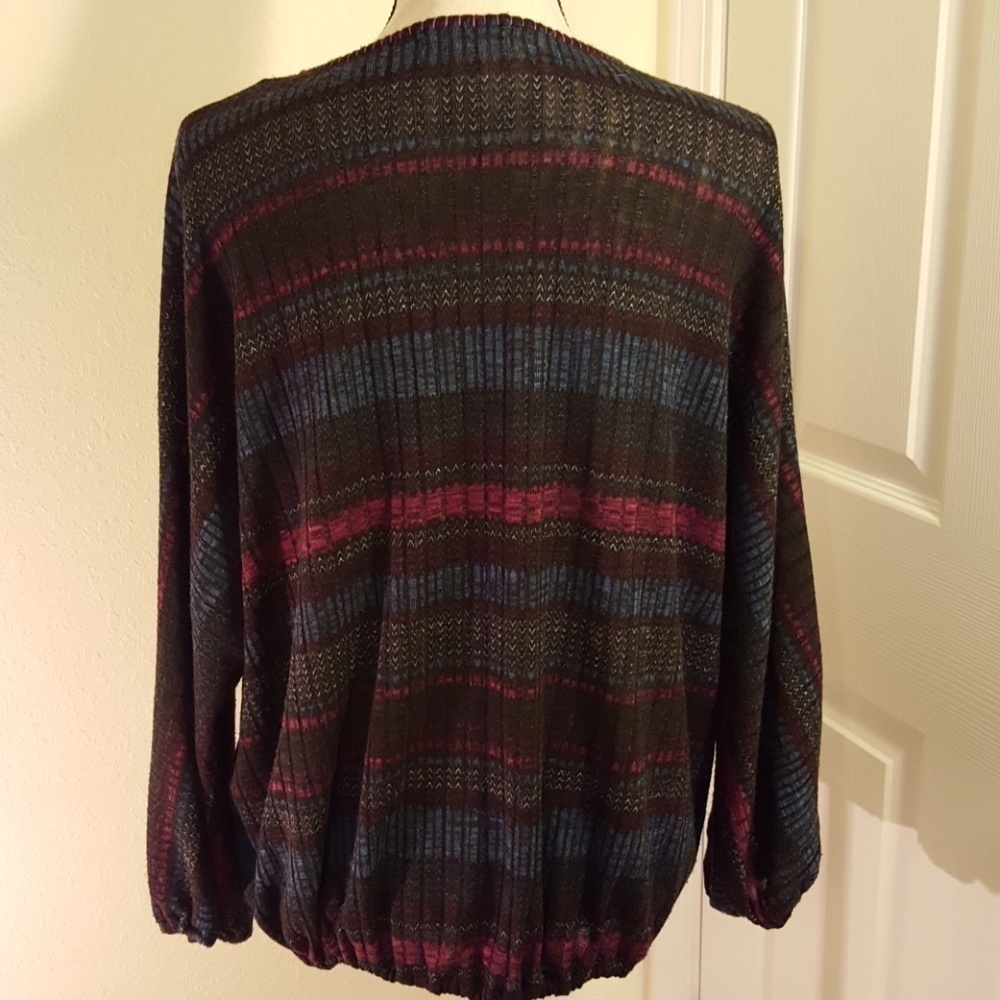 JohnPaulRichard Boho Pink, Blue, Black Top , Size Medium - Picture 6 of 8
